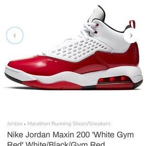 Nike Jordan Maxin 200 Red/White Sneakers/Gymshoes